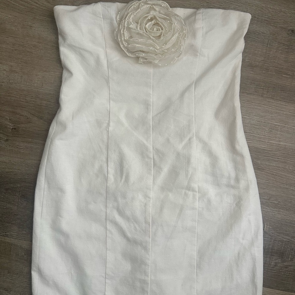 Zara Strapless floral  Dress